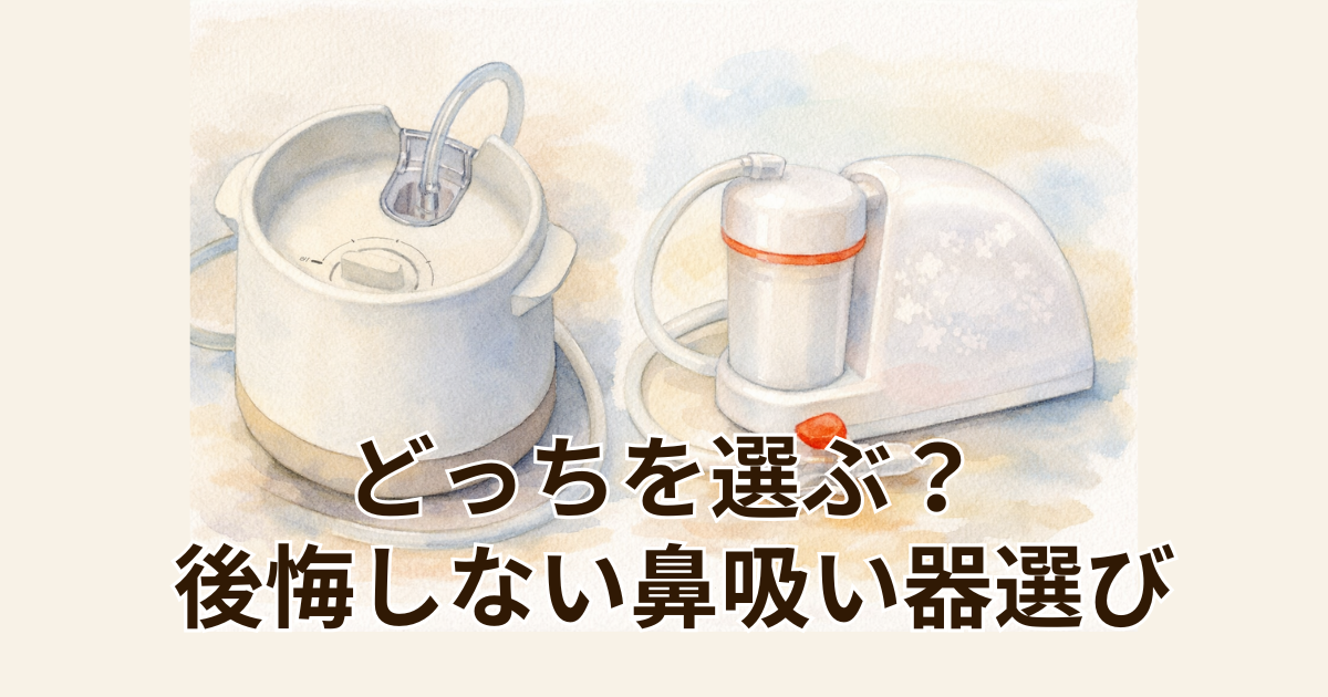 どっちを選ぶ？ 後悔しない鼻吸い器選び