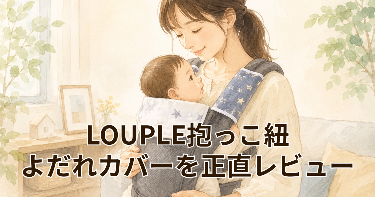 LOUPLE抱っこ紐 よだれカバーを正直レビュー