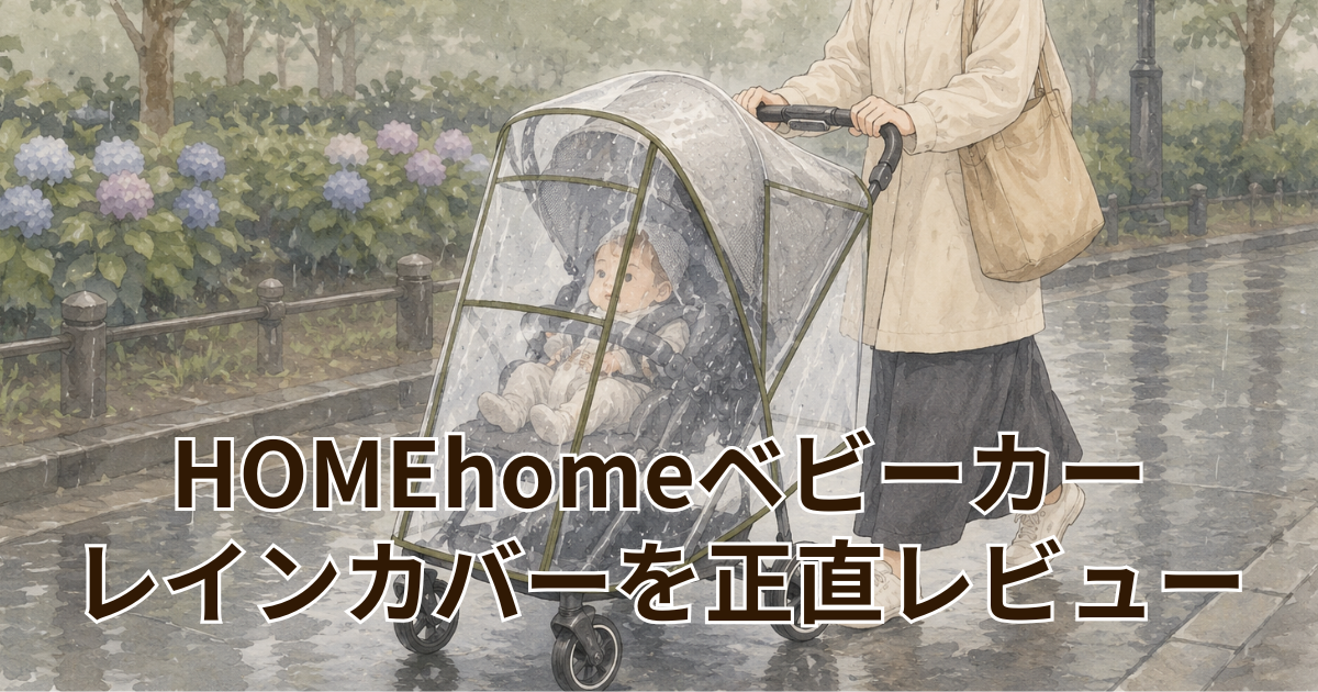 HOMEhomeベビーカー レインカバーを正直レビュー